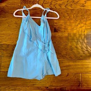 COPY - Light blue linen romper! Very gently worn